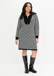 Robe en maille à motif, bonprix