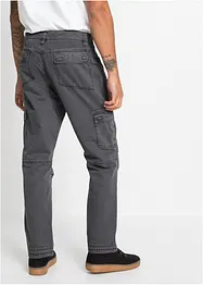 Pantalon cargo 100% coton, coupe droite et loose, bonprix