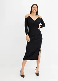 Robe midi à bretelles chaîne, bonprix