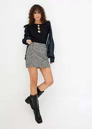 Mini-jupe en tweed, bonprix