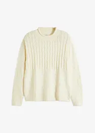 Pull en maille à motif texturé, bonprix