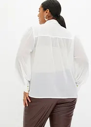 Blouse en crêpe à lavallière, bonprix