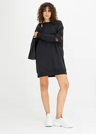 Robe en molleton à empiècements en mesh, bonprix