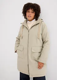 Parka d'hiver ample à capuche et doublure peluche, bonprix