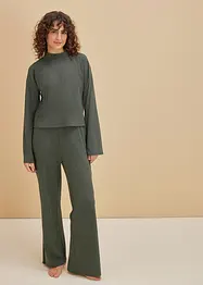 Pyjama oversize en tissu côtelé doux, bonprix