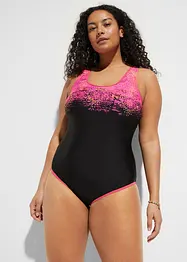 Maillot 1 pièce sportif à dos nageur, bonprix