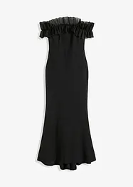 Robe col Bardot en crêpe texturé, bonprix