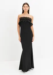 Robe col Bardot en crêpe texturé, bonprix