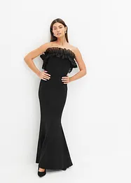 Robe col Bardot en crêpe texturé, bonprix