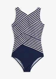 Maillot 1 pièce sculptant effet croisé, maintien modéré, bonprix