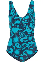 Maillot 1 pièce sculptant effet croisé, maintien léger, bonprix