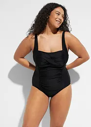 Maillot 1 pièce sculptant, maintien modéré, style portefeuille, bonprix