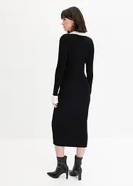 Robe en maille à col polo, bonprix