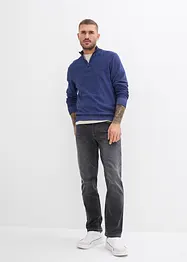 Pull camionneur à maille fine, aspect délavé, bonprix