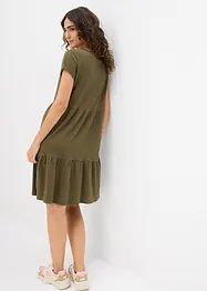 Robe-tunique en coton, manches courtes, bonprix