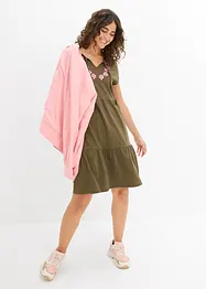 Robe-tunique en coton, manches courtes, bonprix