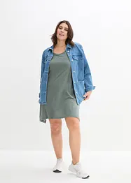Robe courte en coton flammé, bonprix