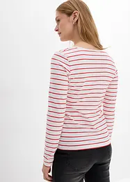T-shirt manches longues encolure carrée, bonprix