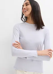 T-shirt manches longues en matière douce, bonprix