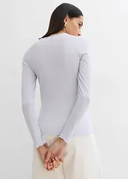 T-shirt manches longues en matière douce, bonprix