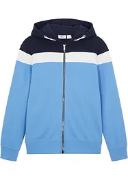 Sweat zippé à capuche en coton mélangé, bonprix