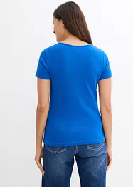 T-shirt col Henley, 100% coton, bonprix