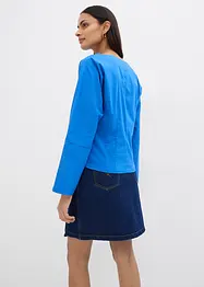 Blouse à encolure large, bonprix