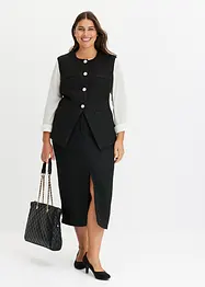 Blazer sans manches en bouclé, bonprix