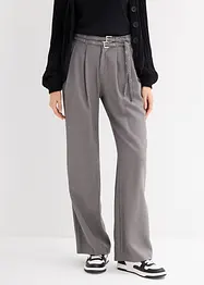 Pantalon à pinces en viscose fluide, bonprix