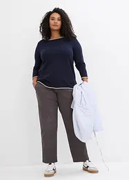 Pull en fine maille de coton mélangé, bonprix