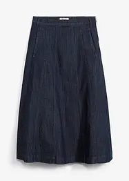 Jupe midi en jean, bonprix