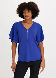 T-shirt avec manches en crêpe, bonprix