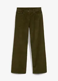 Pantalon large en velours côtelé, bonprix