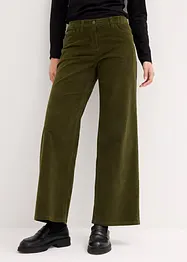 Pantalon large en velours côtelé, bonprix