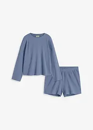 Ensemble d'intérieur en jersey gaufré avec short, bonprix