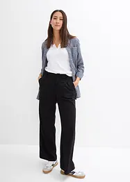 T-shirt col Henley, 100% coton, bonprix