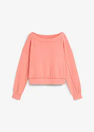 Sweat-shirt oversize en coton mélangé doux, bonprix