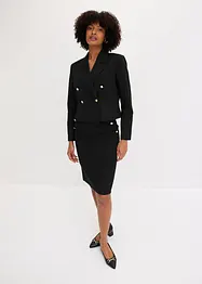 Blazer court avec boutons décoratifs, bonprix