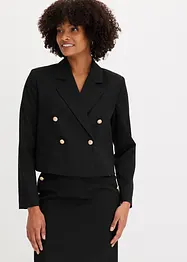 Blazer court avec boutons décoratifs, bonprix