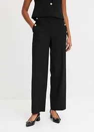 Pantalon à pont avec boutons décoratifs, bonprix