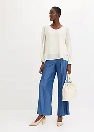 Tunique en crêpe avec strass, bonprix
