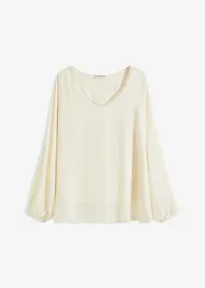 Tunique en crêpe avec strass, bonprix