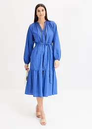 Robe midi à empiècements en crochet, bonprix