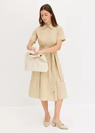 Robe-chemise en matière élastique, bonprix