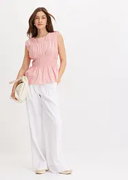 Blouse sans manches en viscose mélangée, bonprix