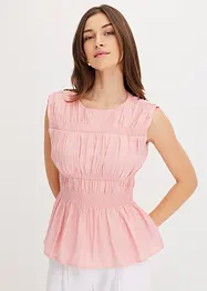 Blouse sans manches en viscose mélangée, bonprix
