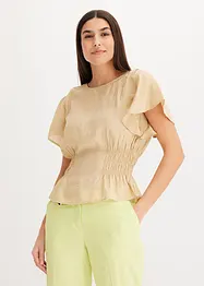 Top blouse en douce viscose mélangée, bonprix