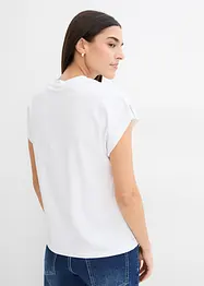 T-shirt boxy avec détail sur les manches, bonprix