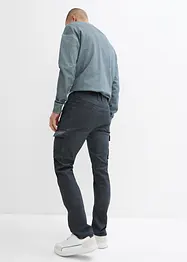 Pantalon cargo extensible, aspect délavé, Straight, bonprix