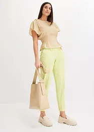 Top blouse en douce viscose mélangée, bonprix